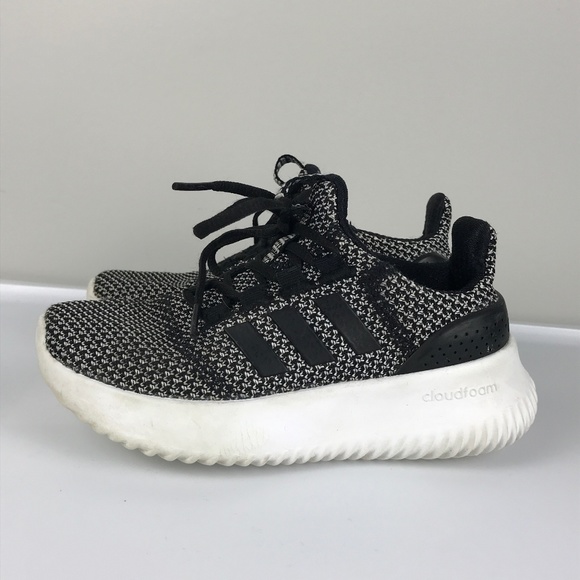 adidas cloudfoam black kids